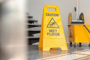 Табела WET FLOOR ВНИМАНИЕ МОКЪР ПОД