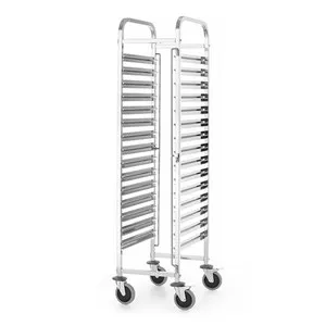 Количка за транспортиране на гастро контейнери KITCHEN LINE 15 x GN 1/1 с големи колела