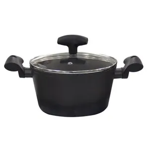 Тенджреа с незалепващо покритие GRAMY BLACK Ф 20 см Ф 24 см и Ф 26 см