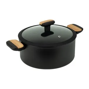 Тенджера с незалепващо покритие BLACK AND WOOD Ф 24 см и Ф 26 см