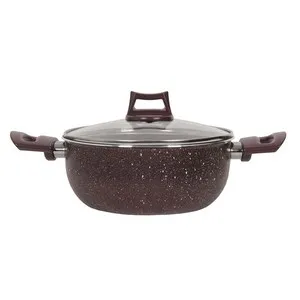 Тенджера с незалепващо покритие PURPLE GRANITE Ф 24 см