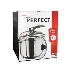 Тенджера под налягане и допълнителен стъклен капак PERFECT 7 л и 9 л