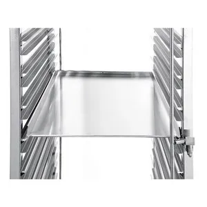 Количка за транспортиране на тави 60 см x 40 см KITCHEN LINE с големи колела
