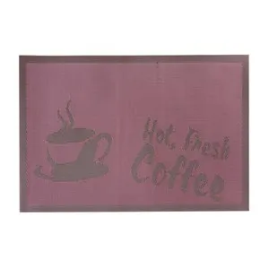 Подложка за хранене Hot Fresh Coffee Лилава 45 см 6 бр