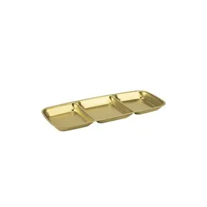 Плато за сервиране с три секции CHARM VINTAGE GOLD 22.5 см