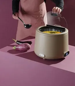 Бен мари за супа супник с електрическо подгряване 8 л Таупе UNIQ
