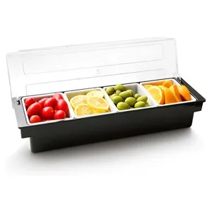 Бар органайзер за хранителни продукти с 4 контейнера