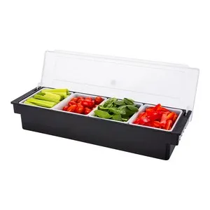 Бар органайзер за хранителни продукти с 4 контейнера