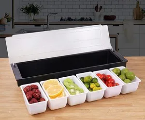 Бар органайзер за хранителни продукти с 5 контейнера