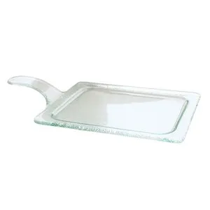 Правоъгълно плато с дръжка за сервиране 3D GLASSWARE Ф 20 см Ф 25 см и Ф 34 см