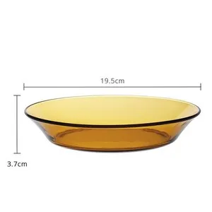 Дълбока чиния 6 бр Duralex Vermel Lys Amber Ф 19.5 см