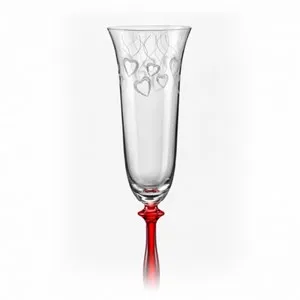 Ритуални чаши с червено столче CRYSTALEX 190 мл 2 бр