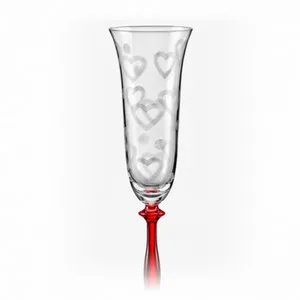 Ритуални чаши с червено столче CRYSTALEX LOVE 190 мл 2 бр