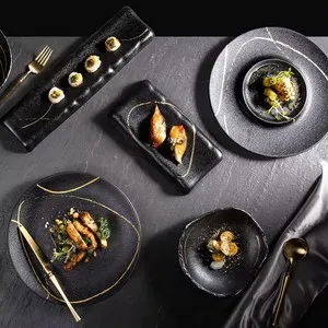 Правоъгълно плато Horecano Wabi Sabi 23.5 см