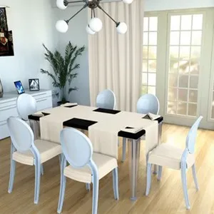 Тишлайфер за маса Бежов 250 см и 2 x 160 см