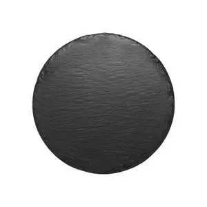 Кръгло плато за сервиране на блок маса BLACK SLATE EFFECT Ф 30 см и Ф 35 см