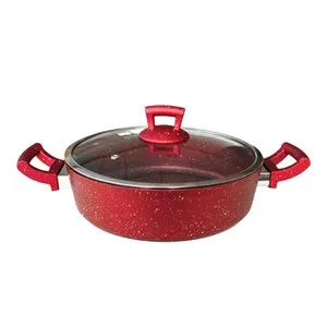 Тенджера плитка GRANITE червена Ф 26 см