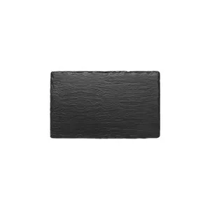 Правоъгълно плато за сервиране на блок маса BLACK SLATE EFFECT GN 1/4