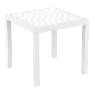 Маса квадратна полиратан Орландо бяла