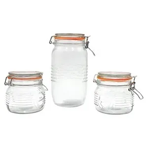 Буркан с клипс и силиконово уплатнение OLD FASHIONED 0.5 л 1 л и 1.5 л