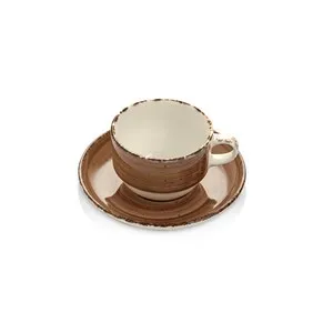 Чаша с чинийка за чай Gural Brown 230 см