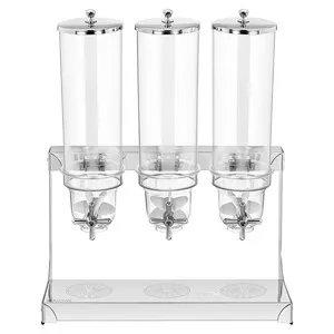 Диспенсър за зърнени храни и ядки с три контейнера по 3.5 л