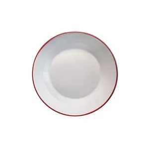 Чинийка емайл Червен кант Ф 8.5 см