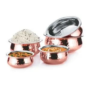 Купичка за сервиране с релеф CHARM Медна Ф 10.5 см и Ф 14.5 см