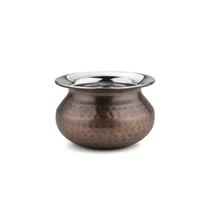 Гювече с релеф RUSTIC Медна Ф 12.5 см