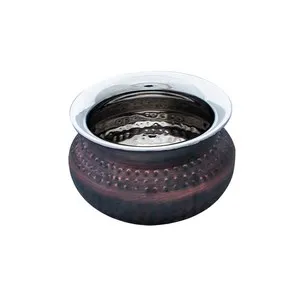 Гювече с релеф RUSTIC Медна Ф 12.5 см