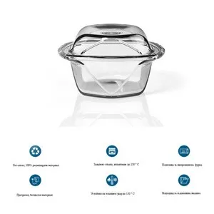 Правоъгълна тенджера VIDIVI 17 см