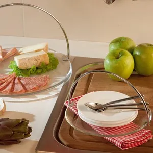 Плато с метална дръжка VIDIVI BANQUET Ф 21 см и Ф 33 см