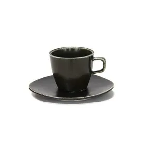 Чаша с чинийка за кафе Horecano Antique Black 220 мл