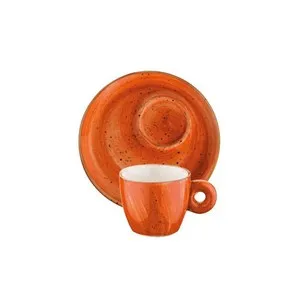 Чаша с чинийка за еспресо Bonna Terracota 70 мл