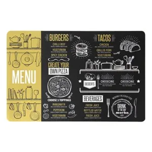 Подложка за сервиране CHALKBOARD GOLD 43.5 см 6 бр