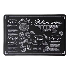 Подложка за сервиране CHALKBOARD ITALIAN MENU 43.5 см 6 бр