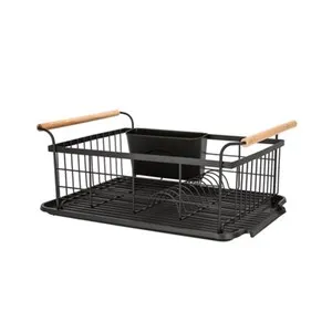 Сушилник за съдове среден MATT BLACK 44 см
