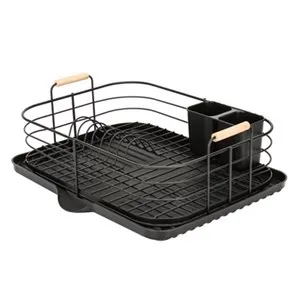 Сушилник за съдове голям MATT BLACK 46.5 см