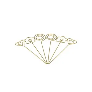 Метални шишчета за хапки GOLD 6 бр