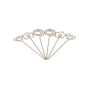 Метални шишчета за хапки ROSE GOLD 6 бр