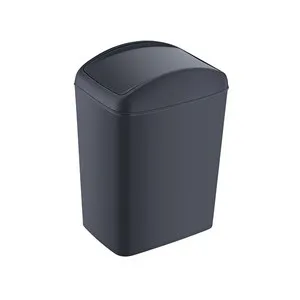 Кош за смет с люсеещ капак Антрацит 40 л