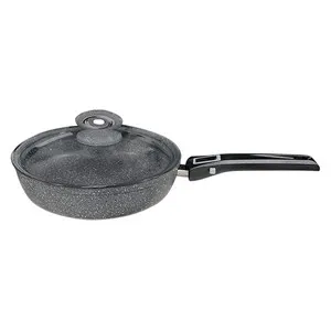Тиган с капак и подвижна дръжка GRANITE Ф 26 см