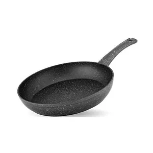 Тиган с незалепващо покритие GRANITE ROSY черен Ф 26 см