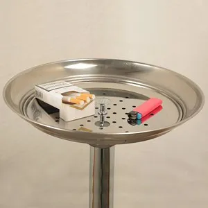 Стационарен пепелник инокс Ф 32 см