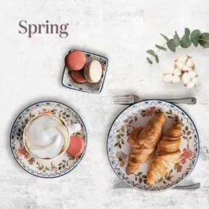 Правоъгълна чиния Bonna Spring 15 см