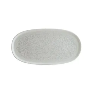 Плато овал Bonna Lunar White 30 см и 33.5 см