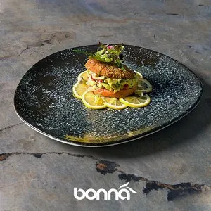 Чиния за паста Bonna Cosmos Black Ф 28 см