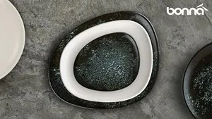 Овална чиния Bonna Cosmos Black 15 см