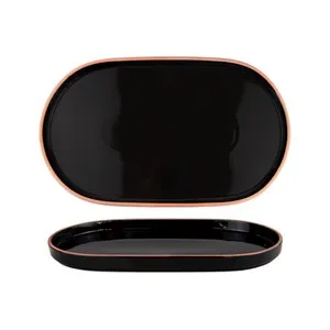 Овално плато Horecano Hella Black 36 см