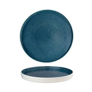 Чиния с борд Horecano Hella Steel Blue Ф 20 см и Ф 28 см